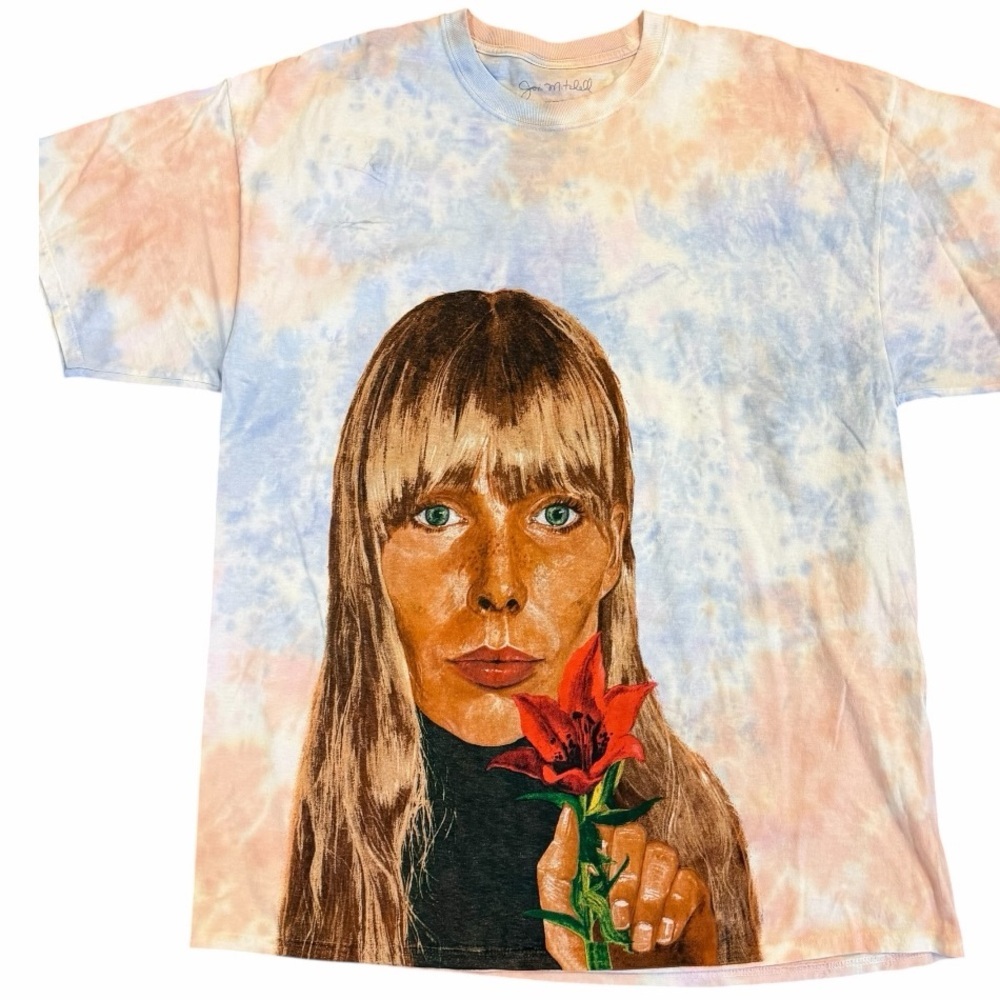 Joni Mitchell Unisex Tie Dye Tee XL NEW